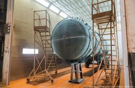 New hangar project on the place of the composite hull