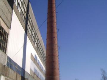 Pipe near the warehouse